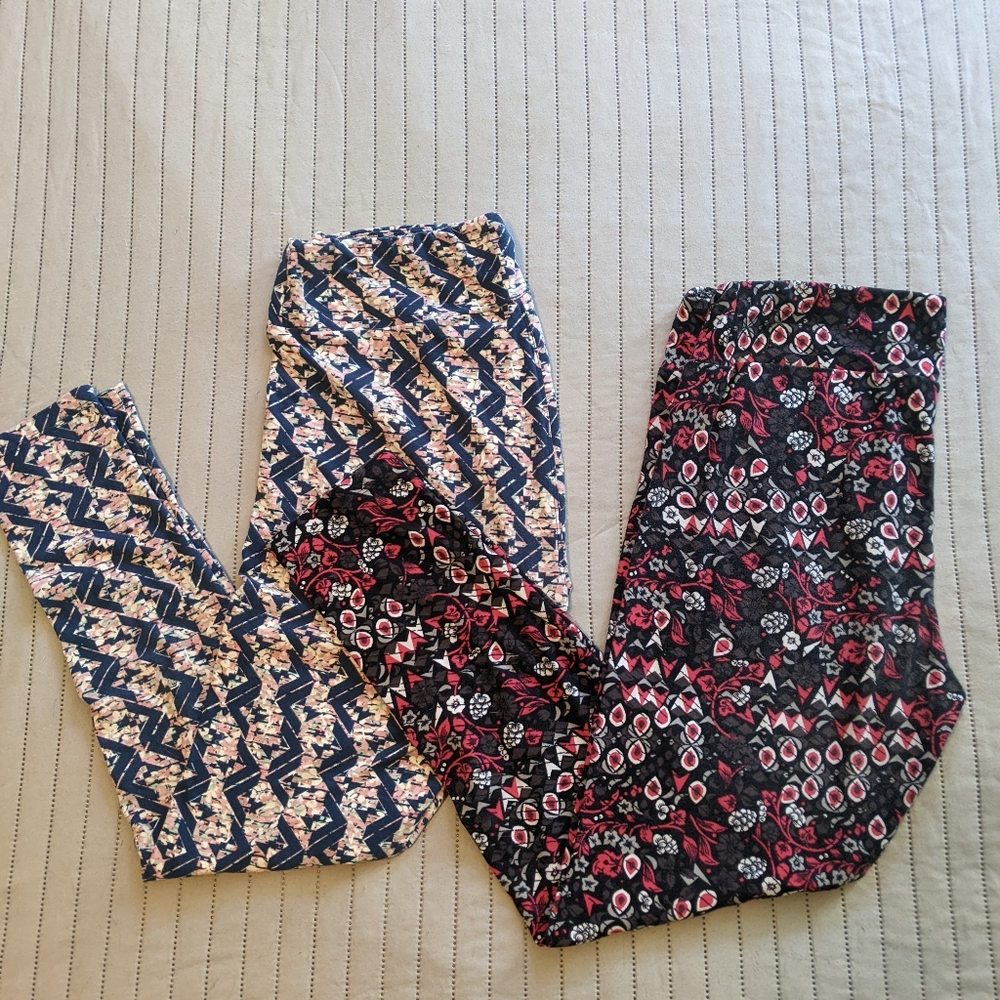 LuLaRoe T&C Leggings 2 pair